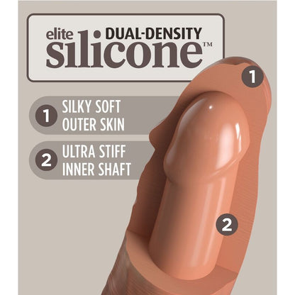 KING COCK - GODE RÉALISTE EN SILICONE ÉLITE 17,8 CM CANDY