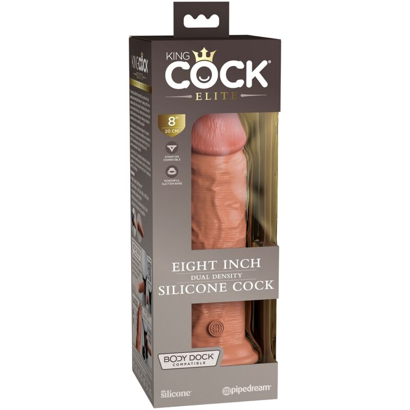 KING COCK - GODE RÉALISTE EN SILICONE ÉLITE 20,3 CM CANDY