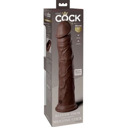 KING COCK - GODE RÉALISTE EN SILICONE ÉLITE 28 CM MARRON