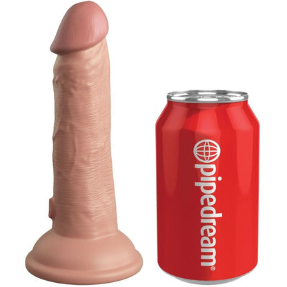 KING COCK - VIBRATEUR RÉALISTE ELITE &amp; GODE EN SILICONE 15,2 CM
