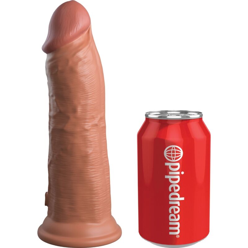 KING COCK - VIBRATEUR GODE RÉALISTE ÉLITE &amp; SILICONE 20,3 CM CANDY