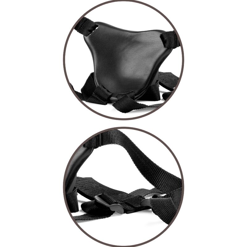 KING COCK - HARNAIS RÉGLABLE CONFORTABLE ELITE AVEC GODE 17,8 CM