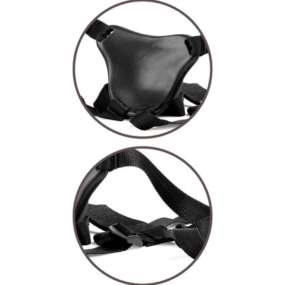 KING COCK - HARNAIS RÉGLABLE CONFORTABLE ELITE AVEC GODE 17,8 CM