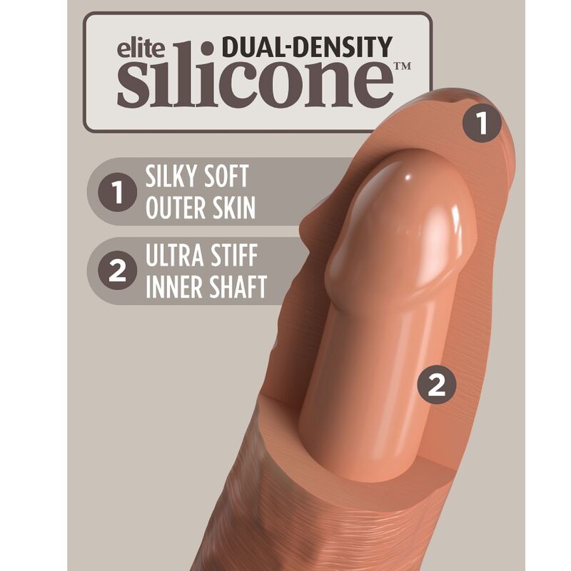 KING COCK - HARNAIS RÉGLABLE CONFORTABLE ELITE AVEC GODE 17,8 CM
