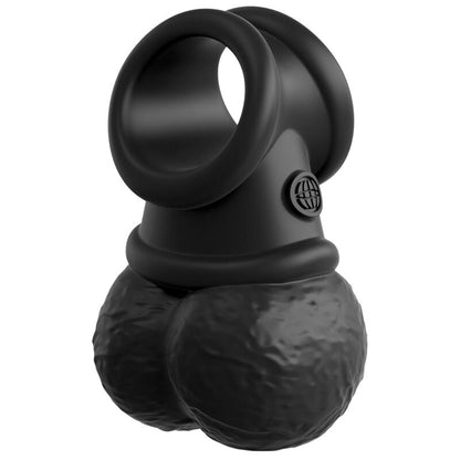 KING COCK - KIT ELITE DELUXE HARNAIS RÉGLABLE ANNEAU AVEC TESTICULES ET GODE 20,3 CM