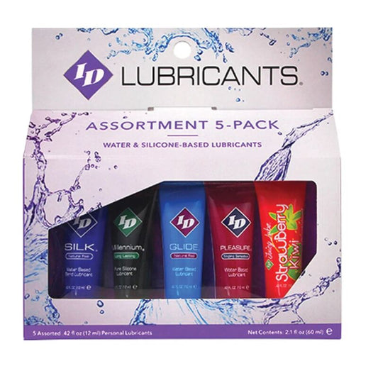 ID JUICY LUBE - ASSORTIMENT DE 5 TUBE DE LUBRIFIANT 12 ML