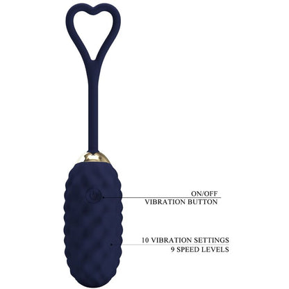 PRETTY LOVE - ŒUF VIBRANT VIVIAN TÉLÉCOMMANDÉ BLEU