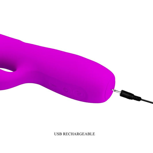 PRETTY LOVE - MELANIE RECHARGEABLE PURPLE RABBIT VIBRATOR