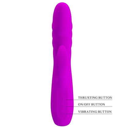 PRETTY LOVE - MELANIE RECHARGEABLE PURPLE RABBIT VIBRATOR