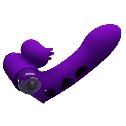 PRETTY LOVE - VIBRATEUR ORLANDO VIOLET AVEC COUVERTURE POUR DOIGT
