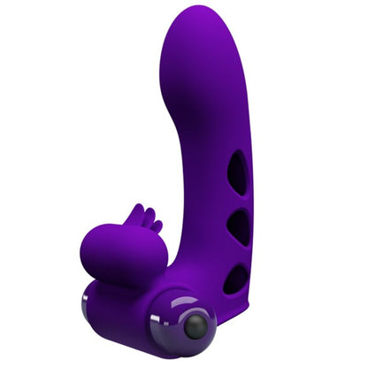 PRETTY LOVE - VIBRATEUR ORLANDO VIOLET AVEC COUVERTURE POUR DOIGT