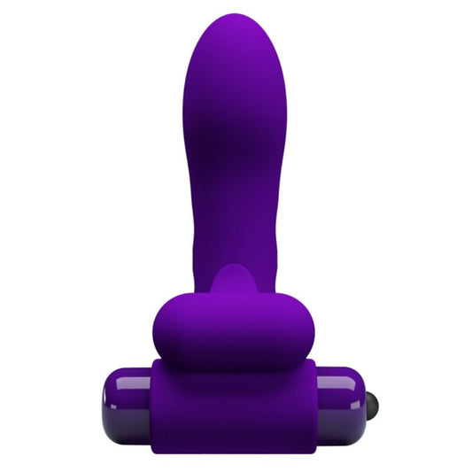 PRETTY LOVE - VIBRATEUR ORLANDO VIOLET AVEC COUVERTURE POUR DOIGT