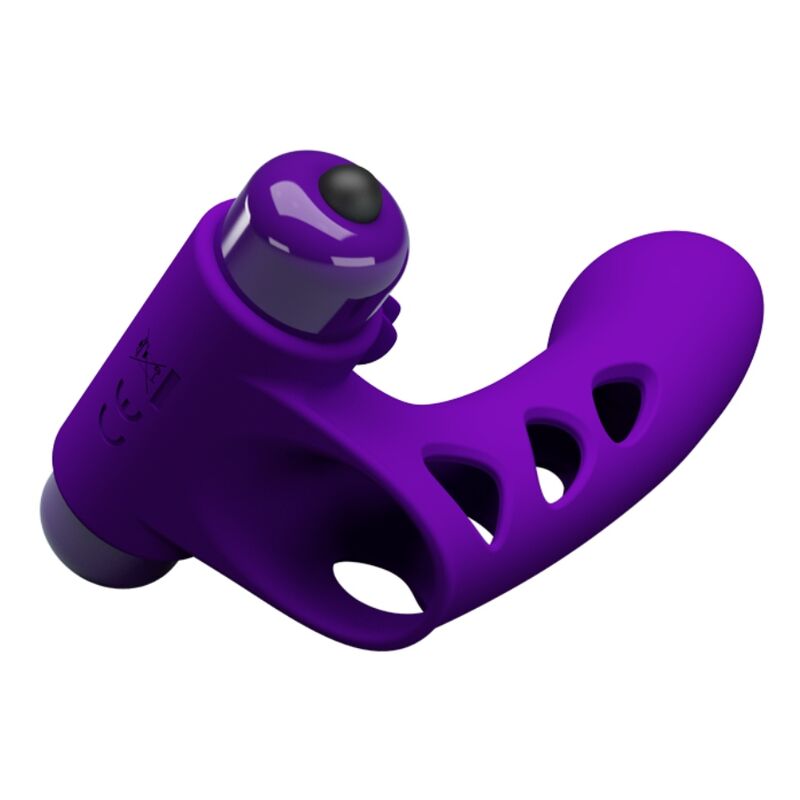 PRETTY LOVE - VIBRATEUR ORLANDO VIOLET AVEC COUVERTURE POUR DOIGT