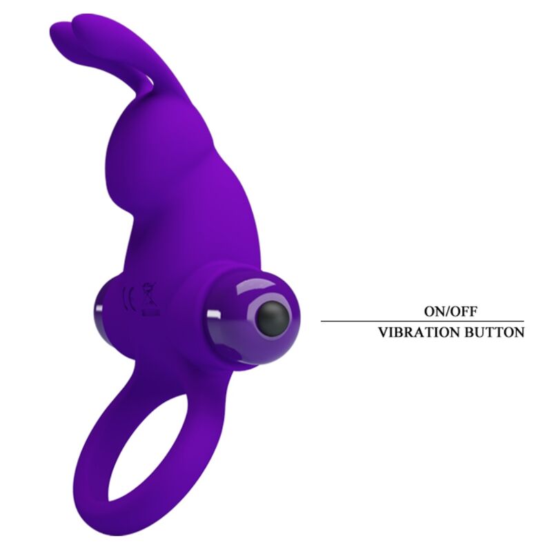 PRETTY LOVE - VIBRATING RING I PURPLE RABBIT PENIS