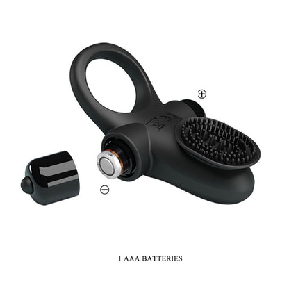 PRETTY LOVE - VIBRATING PENIS RING II BLACK