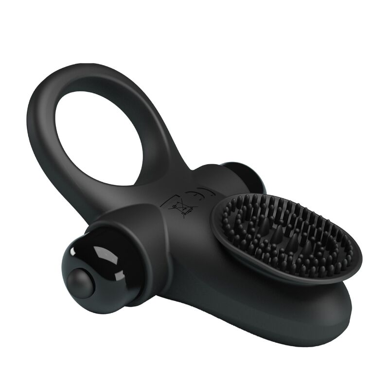 PRETTY LOVE - VIBRATING PENIS RING II BLACK