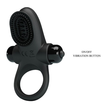 PRETTY LOVE - VIBRATING PENIS RING II BLACK