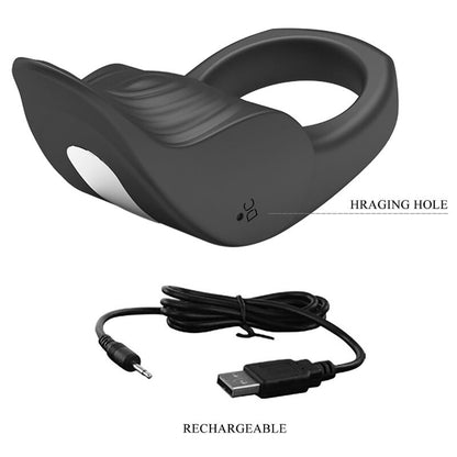 PRETTY LOVE - ANNEAU PÉNIS VIBRANT SUSANNA BLACK