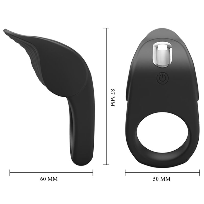 PRETTY LOVE - ANNEAU PÉNIS VIBRANT SUSANNA BLACK