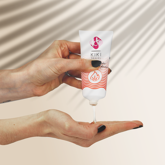 KIKÍ TRAVEL - GEL GLISSANT SAVEUR CANNABIS AVEC EFFET CHALEUR INTENSE 50 ML