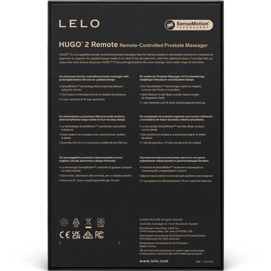 LELO - HUGO 2 MASSEUR DE PROSTATE TÉLÉCOMMANDE VERT