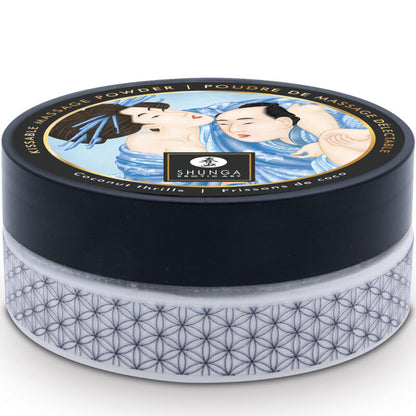 SHUNGA - KIT DE POUDRE DE MASSAGE À LA NOIX DE COCO COMESTIBLE