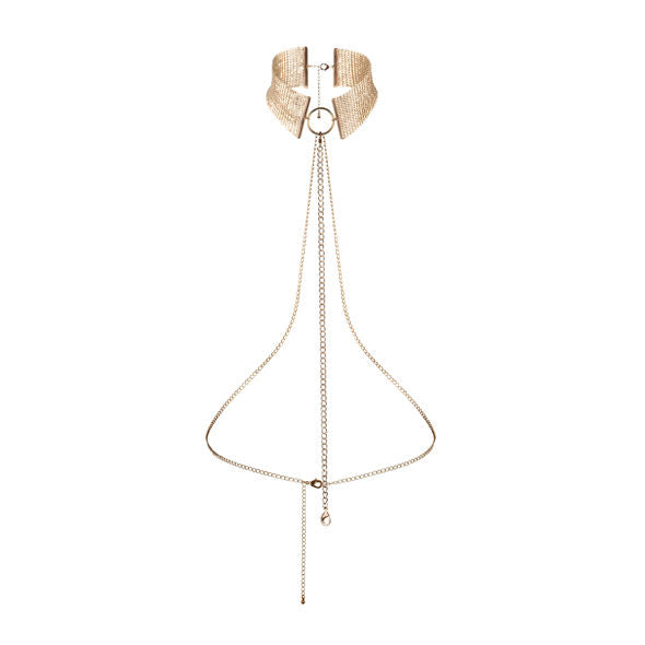 BIJOUX - COLLIER MÉTALLISÉ DORÉ DÉSIR MÉTALLIQUE
