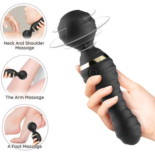 ARMONY - PETIT MASSEUR ET VIBRATEUR FREEDO NOIR