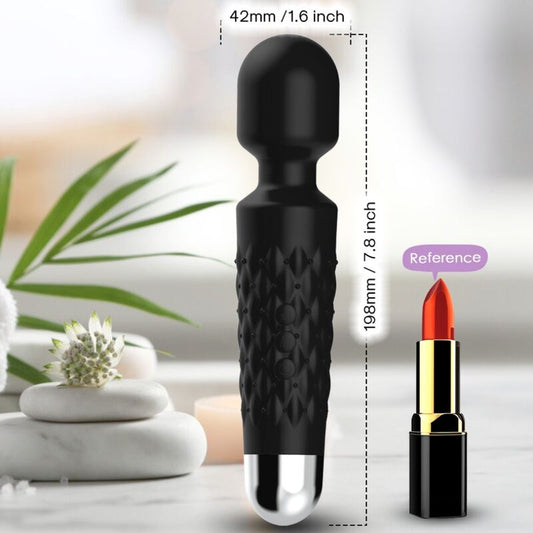 ARMONY - MASSEUR ET VIBRATEUR POSTMAN TÊTE FLEXIBLE NOIR
