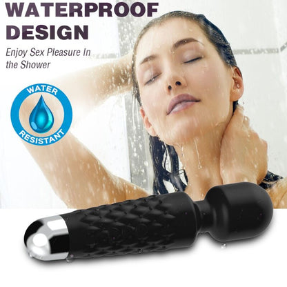 ARMONY - MASSEUR ET VIBRATEUR POSTMAN TÊTE FLEXIBLE NOIR