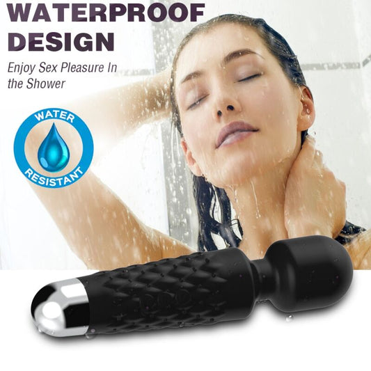 ARMONY - MASSEUR ET VIBRATEUR POSTMAN TÊTE FLEXIBLE NOIR