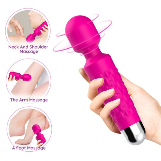 ARMONY - MASSEUR ET VIBRATEUR POSTMAN TÊTE FLEXIBLE FUCHSIA