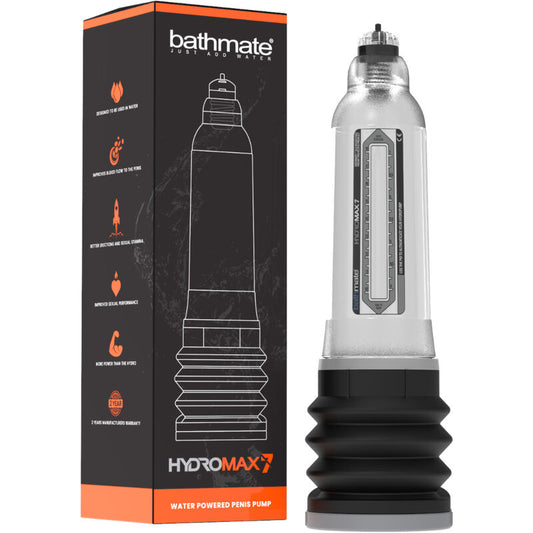 BATHMATE - POMPE D'AUGMENTATION DE PÉNIS TRANSPARENTE HYDROMAX 7