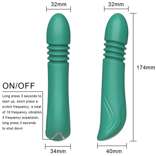 ARMONY - VIBRATEUR VERT POUR POINT G ET POUSSE