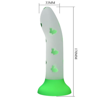 PRETTY LOVE - DILDO LUMINEUX VERT MAGIQUE NON VIBRANT