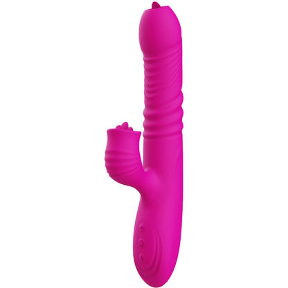 ARMONY - FANNY VIBRATEUR MULTIFONCTIONNEL DOUBLE LANGUE AVEC EFFET CHALEUR FUCHSIA
