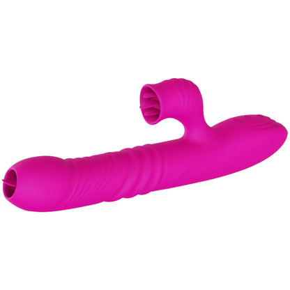 ARMONY - FANNY VIBRATEUR MULTIFONCTIONNEL DOUBLE LANGUE AVEC EFFET CHALEUR FUCHSIA