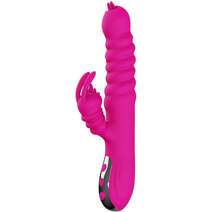 ARMONY - VIBRATEUR LAPIN MULTIFONCTIONNEL DOUBLE LANGUE EFFET CHALEUR FUCHSIA