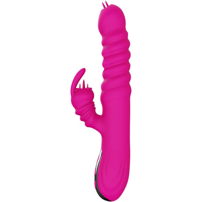 ARMONY - VIBRATEUR LAPIN MULTIFONCTIONNEL DOUBLE LANGUE EFFET CHALEUR FUCHSIA