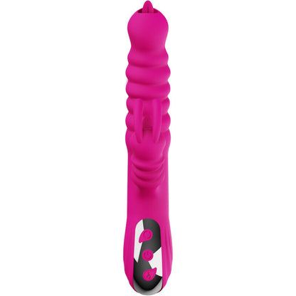 ARMONY - VIBRATEUR LAPIN MULTIFONCTIONNEL DOUBLE LANGUE EFFET CHALEUR FUCHSIA
