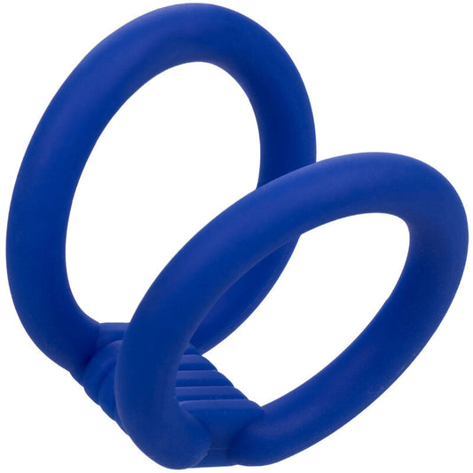 CALEXOTICS - CAGE À PÉNIS DOUBLE ADMIRAL BLEU