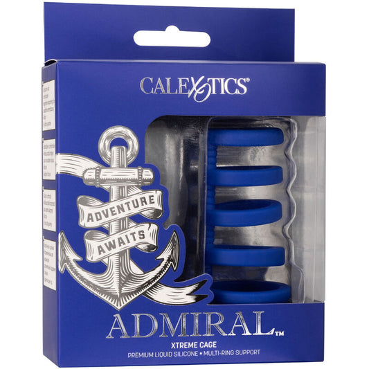 CALEXOTICS - CAGE À PÉNIS ADMIRAL XTREME BLEU