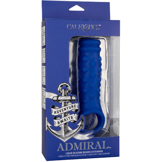 CALEXOTICS - MANCHON DE PÉNIS EN SILICONE LIQUIDE PERLÉ ADMIRAL BLEU