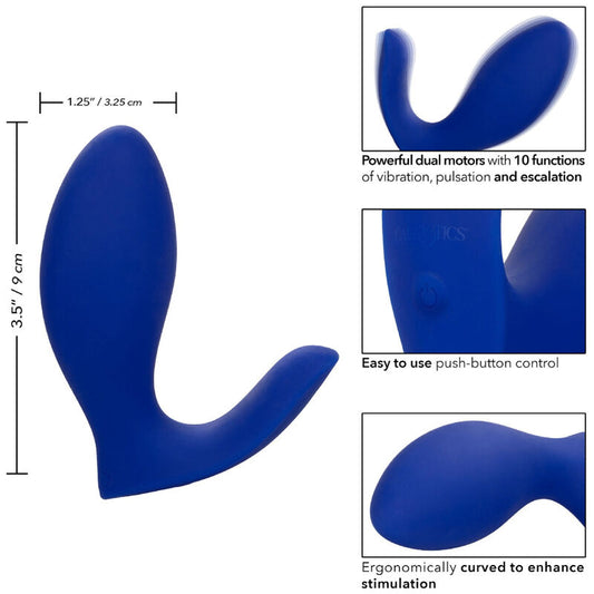 CALEXOTICS - ADMIRAL RIMMING BLUE STIMULATEUR ET VIBRATEUR DE PROSTATE