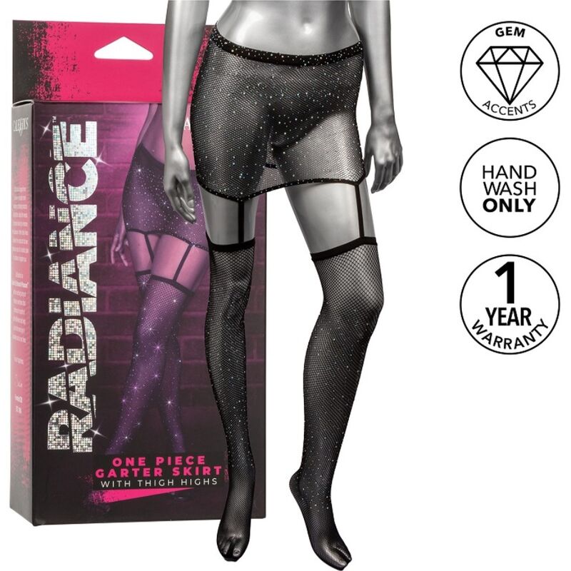 CALEXOTICS - JUPE JARRETELLES RADIANCE LONGUEUR CUISSE
