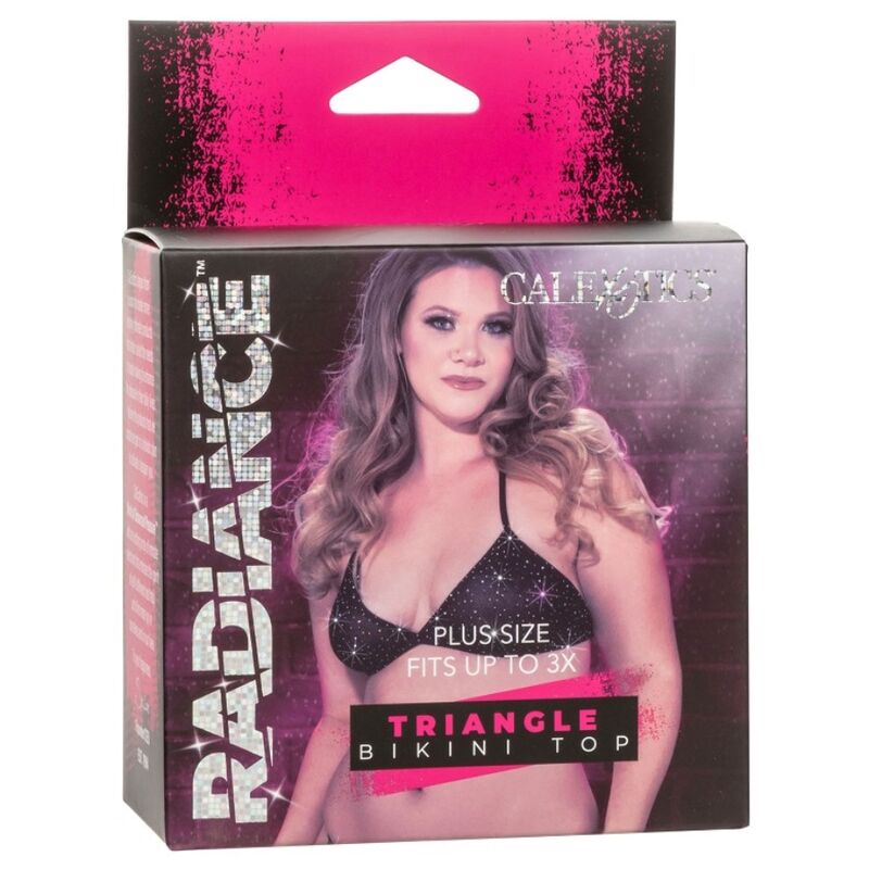 CALEXOTICS - HAUT DE BIKINI TRIANGLE À STRASS RADIANCE GRANDE TAILLE