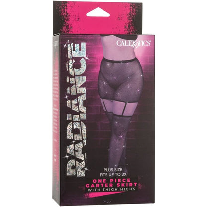 CALEXOTICS - JUPE JARRETELLES RADIANCE LONGUEUR CUISSE GRANDES TAILLES