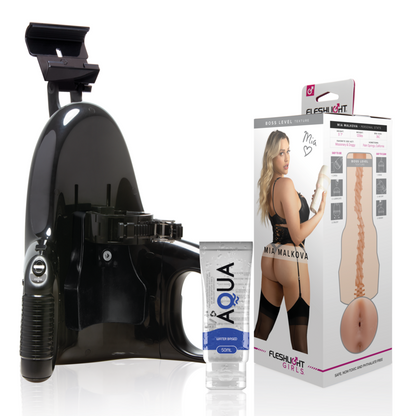 FLESHLIGHT - MIA MALKOVA BOSS LEVEL + LANCEMENT UNIVERSEL + LUBRIFIANT DE QUALITÉ AQUA 50 ML