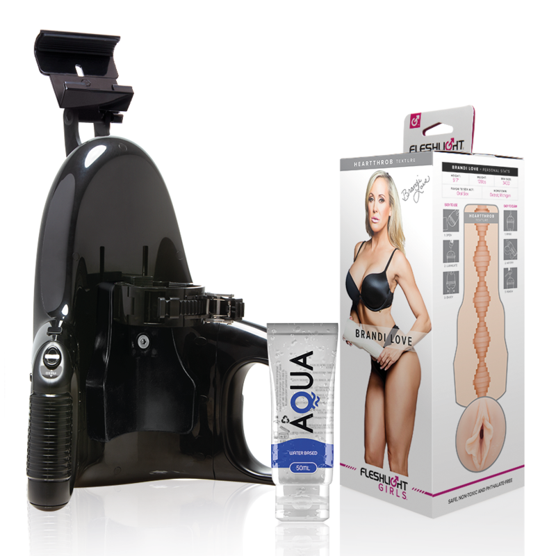 FLESHLIGHT - BRANDI LOVE VAGIN + LANCEMENT UNIVERSEL + LUBRIFIANT DE QUALITÉ AQUA 50 ML