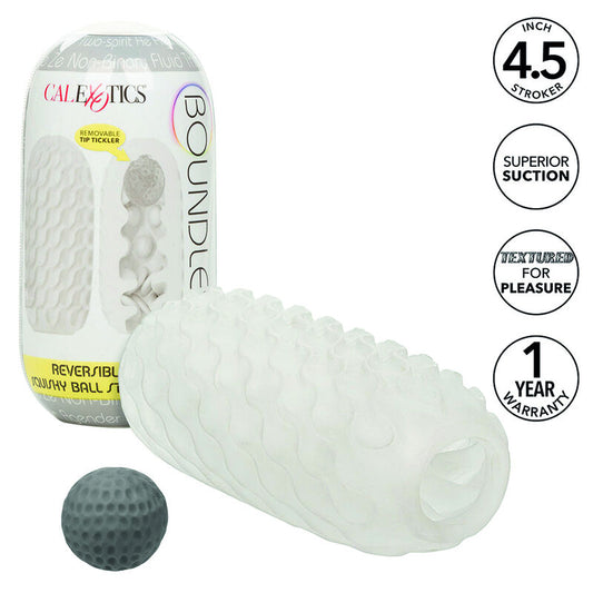 CALEXOTICS - BOUNDLESS STROKER SOFT RÉVERSIBLE GRIS